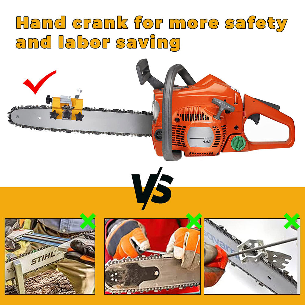 chainsaw chain sharpener + 5 grind heads