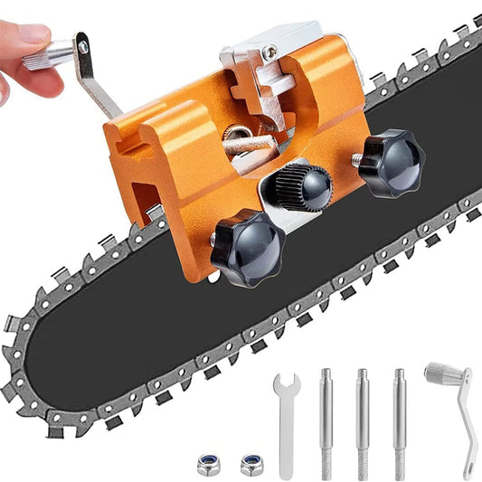 chainsaw chain sharpener + 5 grind heads