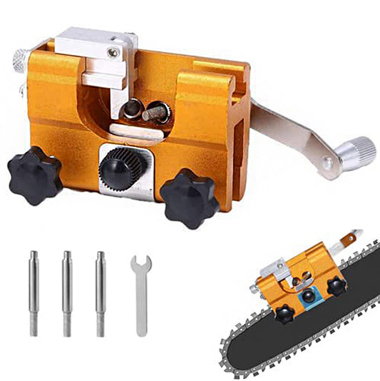 chainsaw chain sharpener + 5 grind heads