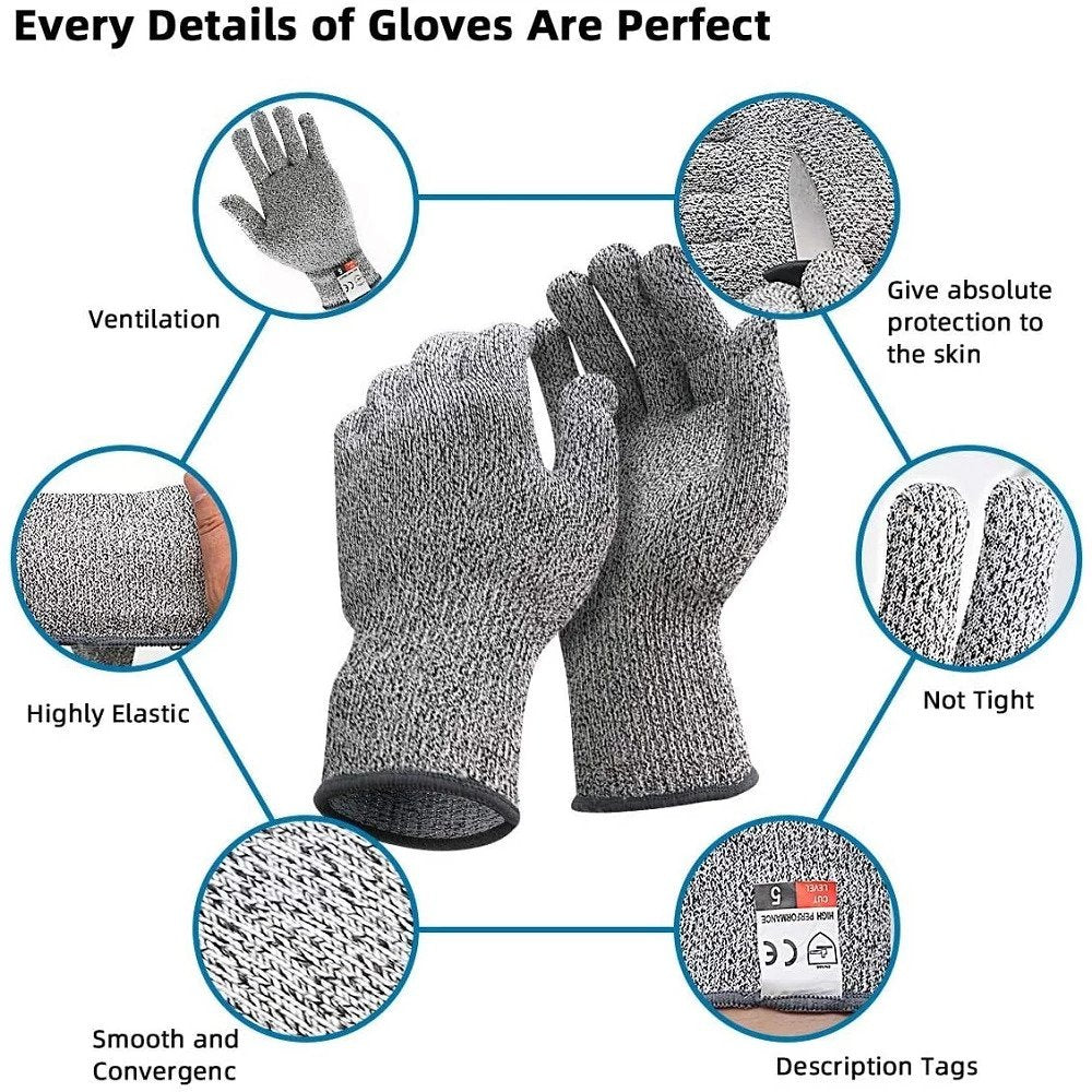 Cut Resistant Gloves [Level 5 Protection]